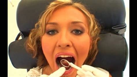 Blonde Model With Fillings At Dentist Youtube