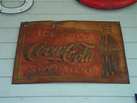 Rusty Coca Cola Sign A Nicely Rusted Old Coke Advertisemen Flickr