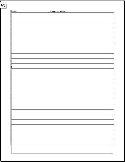 7 Best Images Of Printable Blank Progress Notes Template Medical