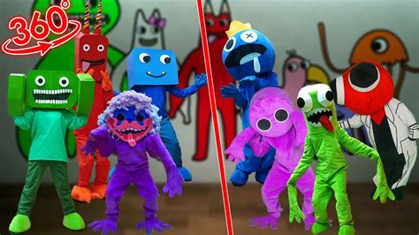 Vr 360° New Rainbow Friends Monster In Real Life 🎶 Friday Night Funkin