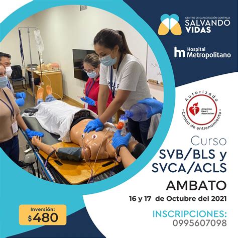 Ambato Y De Octubre Curso Bls Svb Bls Y Acls Svca Acls