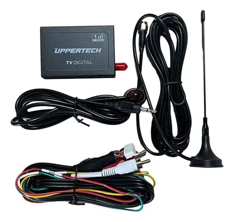 Receptor Tv Digital Automotivo One Seg Universal Uppertech Cor Preto 12v