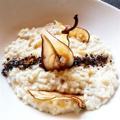 Risotto Pere E Gorgonzola Con Polvere Di Liquirizia Daniela Cakes