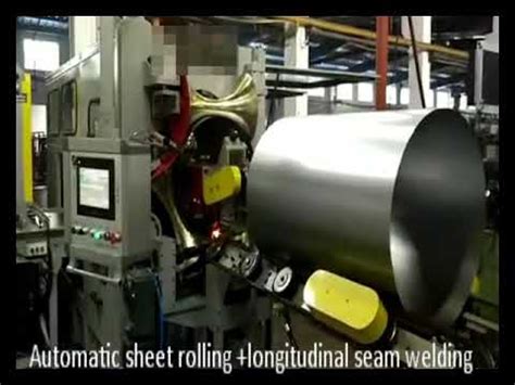 Automatic Sheet Rolling Longitudinal Seam Welding YouTube