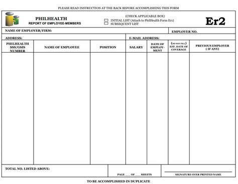 Fillable Form Philhealth Er2 Edit Sign And Download In Pdf Pdfrun