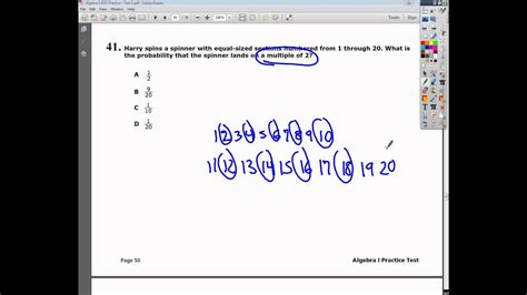 Question Practice Test Tennessee Eoc Algebra Practice Test