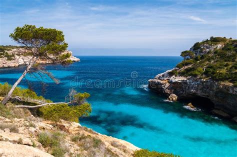 Beautiful Island Of Majorca Spain Stock Image Image Of Spring Cliff