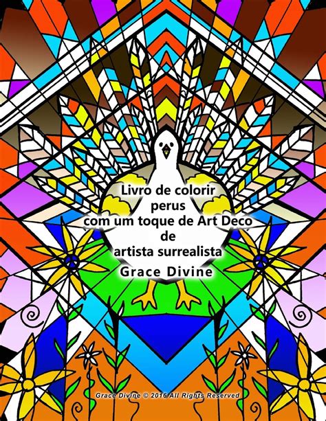 Livro De Colorir Perus Um Toque De Art Deco De Artista Surrealista