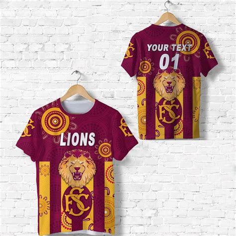 Aio Pride Custom Text Number Subiaco Football Club T Shirt Lions Ind