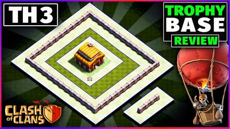 Th3 Base Link New Best Town Hall 3 Trophy War Farming Base Clash Of