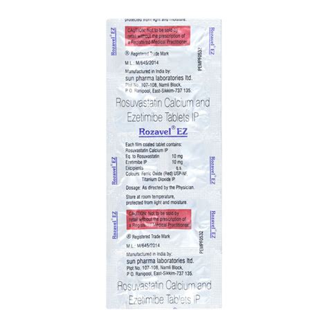 Rozavel Ez Tablet 10s Price Uses Side Effects Netmeds