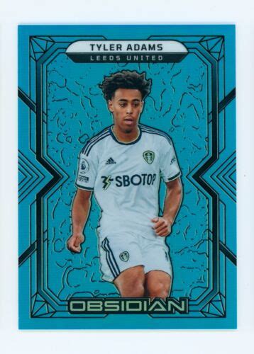 Tyler Adams Panini Obsidian Electric Etch Blue Flood Leeds