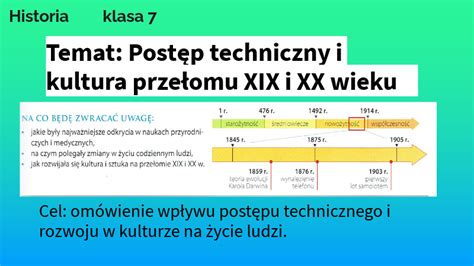 7 1 postęp techniczny i kultura przełomu XIX i XX wieku