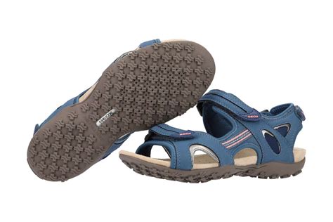 Geox Sand Strel Sandalette F R Damen In Blau Schuhe Kaufen