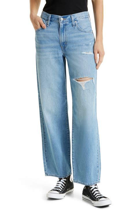 Levis Ripped Baggy Dad Jeans In Blue Lyst