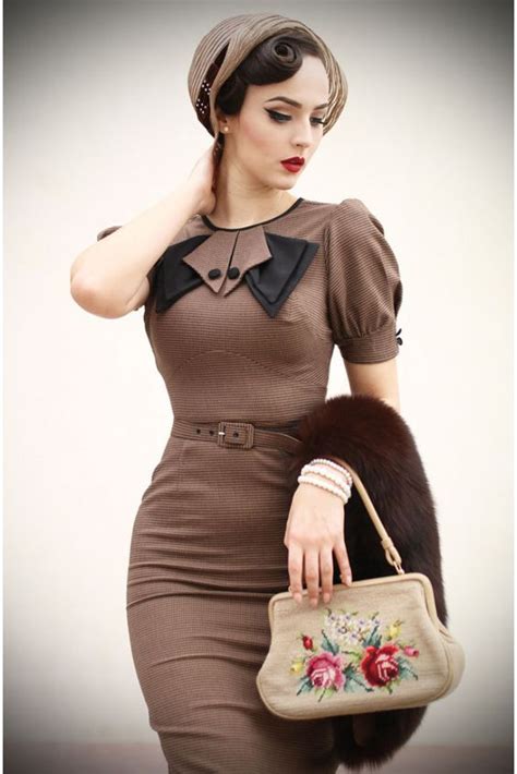 Eleganz Im Stil Der Er Jahre Retro Fashion Vintage Outfits Fashion