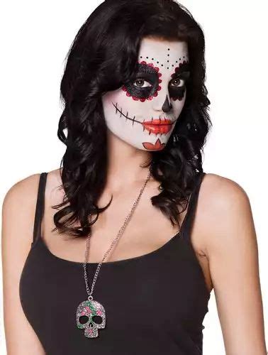 Metalen Ketting Catrina Day Of The Dead Kopen Halloween Sieraden