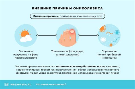 Лечение Онихолизиса ногтей на руках и ногах: Препараты