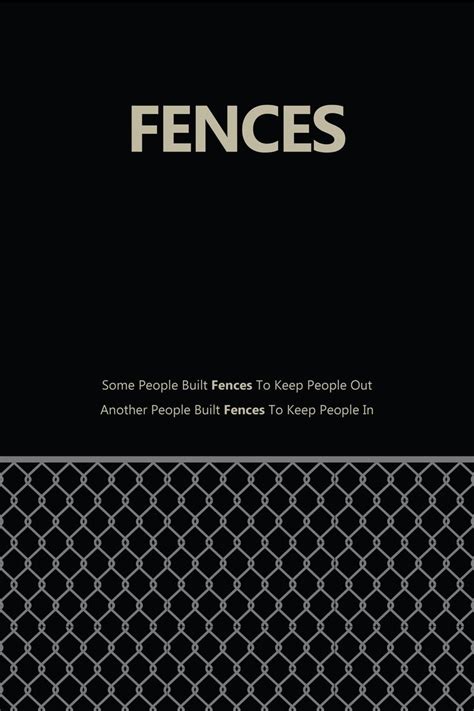 Fences 2016 movie minimalist poster | Fences movie, Movie quotes, Movie ...