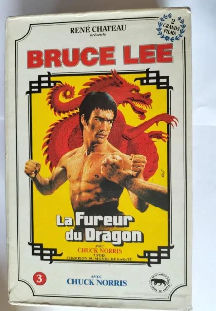 COFFRET VHS RENÉ CHÂTEAU BRUCE LEE LE JEU DE LA MORT LA FUREUR DU