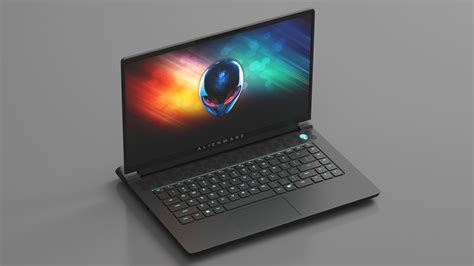 Gaming Laptop Alienware M15 R7 Turned On 3d Model 59 3ds Blend