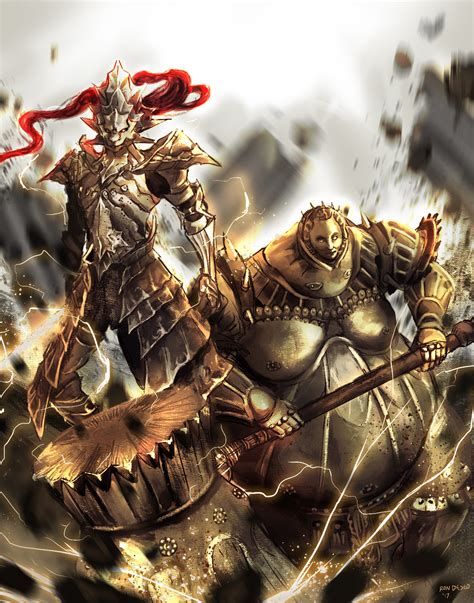 Dragon Slayer Ornstein And Executioner Smough Dark Souls And 1 More