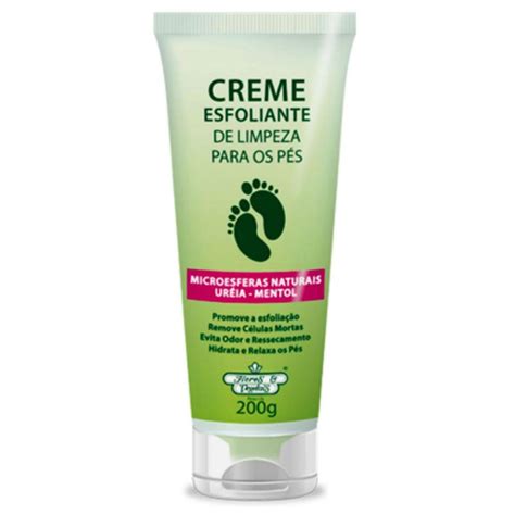 Flores e Vegetais Creme Esfoliante de Limpeza Pés 200g