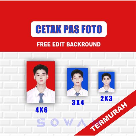 Jual Paket Cetak Pas Foto Ukuran X X X Hari Jadi Langsung