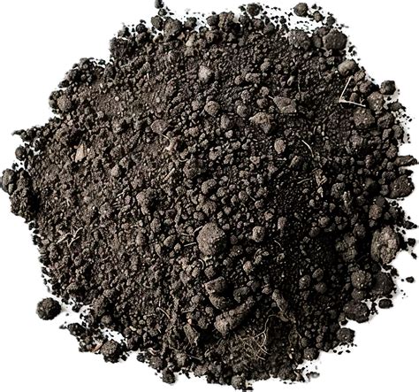 Close-Up of Dark Rich Soil Texture. 45932339 PNG