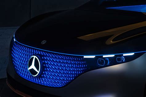 Mercedes Benz Vision Eqs Concept Parametric Grille Pattern Design Car