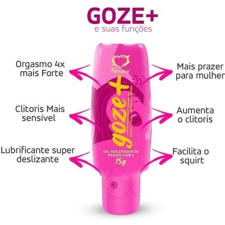 Goze Mais 4 Em 1 Gel Acelerador Do Prazer Estimulante Feminino 15g