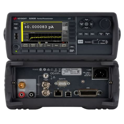 资料KEYSIGHT B2983B 毫微微安表 皮安表B2983A 哔哩哔哩