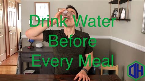 Drink Water Before Every Meal To Lose Weight Youtube