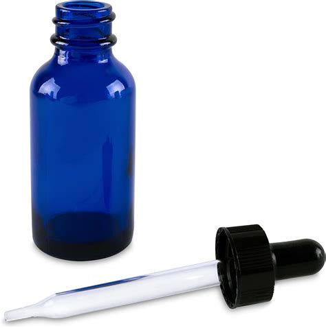 Cobalt Blue 2 Oz Glass Bottles With Glass Eye Droppers Cobalt Blue 2 Oz Glass Bottles And