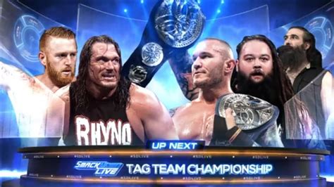 Bray Wyatt Randy Orton Vs Heath Slater Rhyno Titulos En Parejas