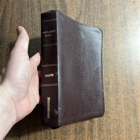 Amplified Classic Large Print Bible Burgundy Bonded Leather