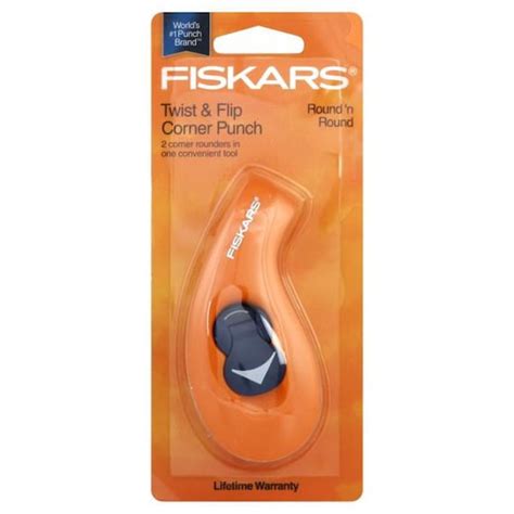 Fiskars Round N Round Twist Flip Punch Corner