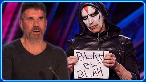 Scary Act Invites Simon Cowell To Take Part In Horrifying Stunt