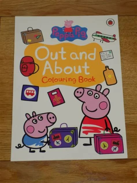 LADYBIRD PEPPA Pig Colouring Book Out About BRAND NEW 2 99