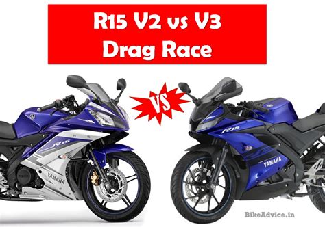 Yamaha R15 V3 vs V2 - Drag Race Video - Who Wins...?