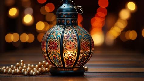 Premium AI Image | arabic lantern HD 8K wallpaper Stock Photographic Image