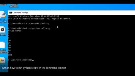 How To Run Python Scripts With The Command Prompt Youtube