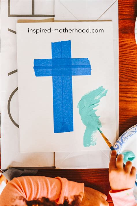 Easy Cross Craft For Preschoolers Faith Based Art Project For Kids