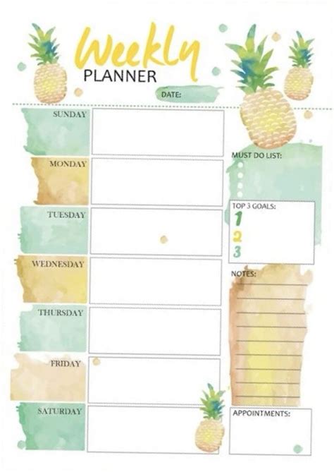 Weekly Planner - Plan your day, the cutest way! | Organization planner