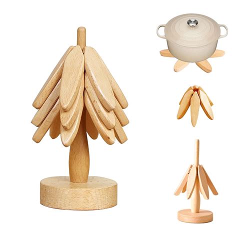 Christmas Trivet Set Tree Shape Trivets For Hot Pots And Pans