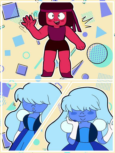 Ruby and Sapphire fanart! by therealmarronette on DeviantArt