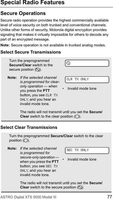 Motorola Solutions Ft Astro Xts User Manual C B Xts Miii