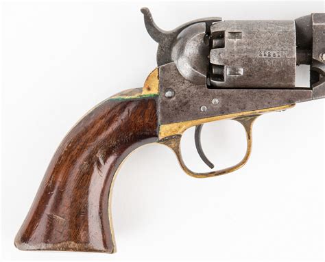 Lot 314 Civil War Era Colt Model 1849 Pocket Revolver 31 Cal And Holster Case Auctions