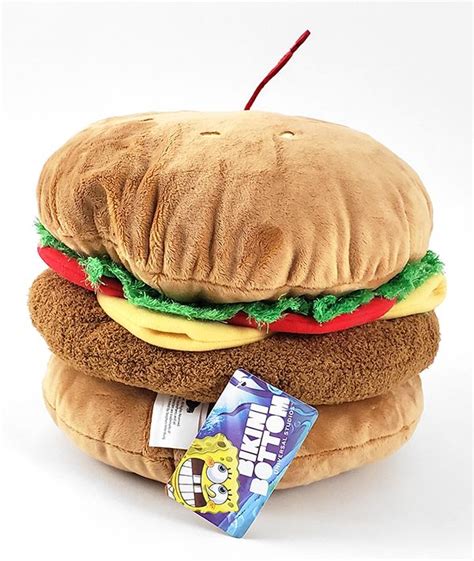 Spongebob Squarepants Universal Studios Parks Plush Krabby Patty Burger