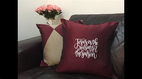 Using Craft Iron Household Iron On My Cricut Throw Pillow Case Project